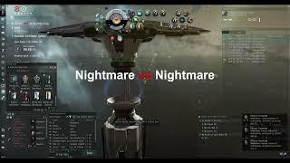 EVE online solo Nightmare VS Nightmare 1v1 pvp.