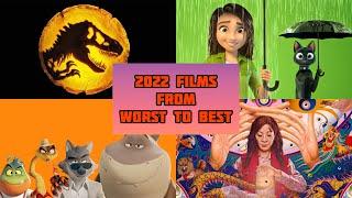 2022 Films from Worst to Best