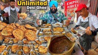 Rs.49- Only Desi Ghee Wala Amritsari Kulcha  Street Food India