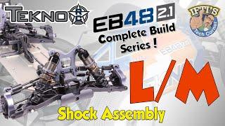 #13 Tekno EB48 2.1 - BUILD SERIES - Kit Bag L & M  Front & Rear Shock Assembly
