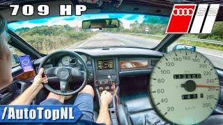 709HP AUDI S2 HUGE TURBO on AUTOBAHN NO SPEED LIMIT by AutoTopNL