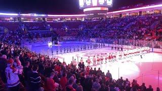 17yo Katie Carson sings the National Anthem to a FULL HOUSE at the Ohio State Men’s Hockey Game