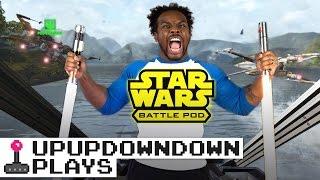 Trying to save Leia in STAR WARS BATTLE POD w Andi Gutierrez & Anthony Carboni — UpUpDownDown Plays