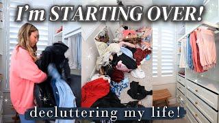 This is embarrassing.. GETTING RID OF EVERYTHING MASSIVE DECLUTTER + CLOSET PURGE 2024