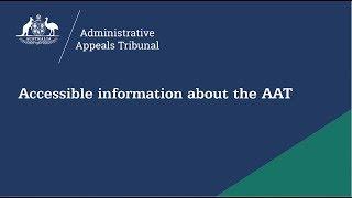 Accessible information about the AAT