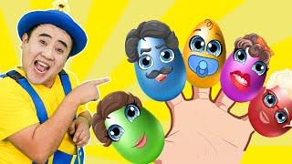 Egg Finger Family Song  Surprise Eggs Nursery Rhymes  Tigi Boo Kids Songs