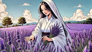 Lavender Melodies - Music Channel featuring Lofi Music & Chants with an Asian Nun in a Serene Field