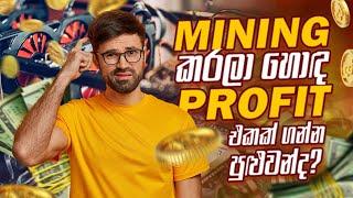 Mining කරලා හොඳ Profit එකක් ගන්න පුලුවන්ද ?