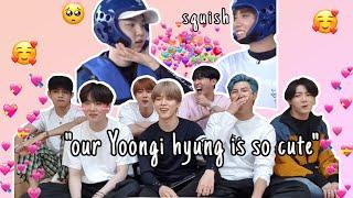 BTS calling Yoongi “cute” to keep you sane  spoiler alert mostly Hobi and Jimin