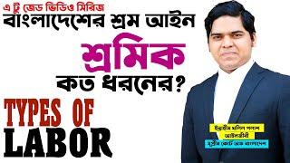 বাংলাদেশ শ্রম আইন ২০০৬। শ্রমিক কত ধরনের। Types Of Labour। A to Z Labour Law of Bangladesh Ep-02