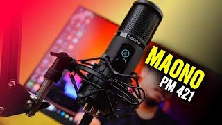 Unboxing and Reviewing Maono AU-PM421 Professional Condenser USB Microphone Kit