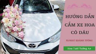 How To Decorate A Wedding Car With Flowers  Tuong An Flower