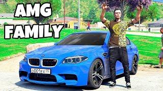 ХАСАНИМ НА БМВ М5 ПО ГОРОДУ С AMG FAMILY  CRMP BLACK RUSSIA MOBILE ГАРВИН