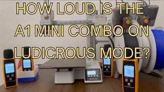 How loud is the Bambu Lab A1 Mini Combo in Ludicrous Mode? #3dprinter #3d #bambulab