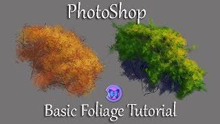 Photoshop Digital Painting Tutorial For 13+ How To Paint Basic Foliage Tressbushes etc