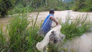 JALA IKAN MUSIM BANJIR DAPAT IKAN BERUKURAN BESAR...