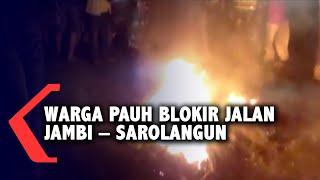 Warga Pauh Blokir Jalan Jambi  Sarolangun