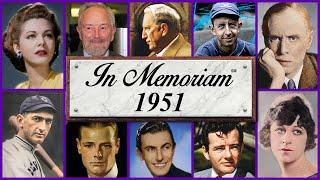 In Memoriam 1951 Famous Faces We Lost in 1951