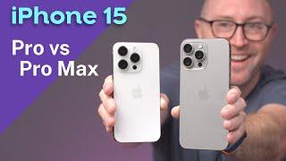 Bigger is better? iPhone 15 Pro vs iPhone 15 Pro Max