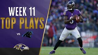 Ravens Top Plays vs. Panthers Week 11  Baltimore Ravens