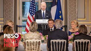 WATCH Biden delivers remarks at state dinner at Élysée Palace in Paris France