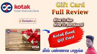 Kotak Bank Gift Card Full Review in Tamil 2023 @Tech and Technics