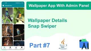How To Create Android Wallpaper App With Admin Panel  Wallpaper App  Wallpaper Details  Part - 7