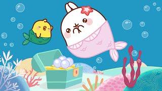 Molang and The Mermaids Treasure ‍️  Funny Compilation For kids