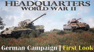 Headquarters World War II  First Look  New Game  German Campaign  Part 1