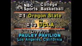 March 1981 - #1 Oregon State Beavers at #13 UCLA Bruins NBC