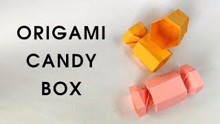 Origami CANDY BOX  How to make a paper candy box