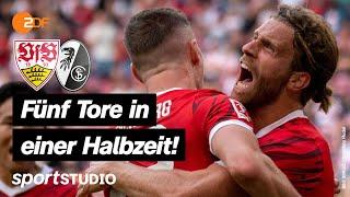 VfB Stuttgart – SC Freiburg Highlights  Bundesliga 3. Spieltag  sportstudio