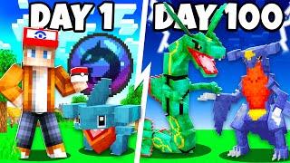 I Spent 100 Days as a DRAGON TRAINER in Minecraft Pokémon Against my Rival Duos Cobblemon