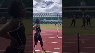 Elaine Thompson Herah & ShaCarri Richardson Before 100m Clash At Pre Classic 2024