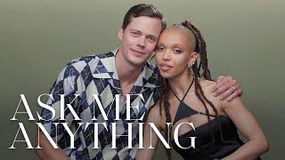 FKA twigs & Bill Skarsgård Listened to a Lot of ABBA To Get into Character  Ask Me Anything  ELLE