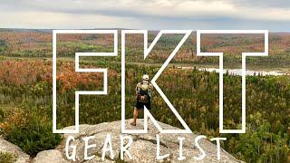 My 7.9lb FKT unsupported gear list Superior Hiking Trail