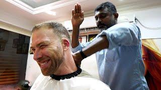 The ULTIMATE Indian HAIRCUT EXPERIENCE 4.0 -  Kerala Style  Trivandrum India