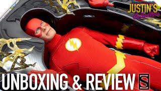 The Flash DC Comics Justice League Sideshow Collectibles Unboxing & Review