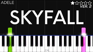 Adele - Skyfall  EASY Piano Tutorial