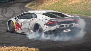 Best of Drift Cars at Festival of Speed 2019 2JZ Supra MK5 Mad Mike Lamborghini GT86 Ferrari V8