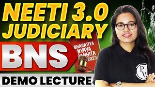 BNS  Introduction to IPC  Demo Lecture  Neeti 3.0 Judiciary Batch