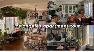 apartment tour vintage 1 bedroom colorful decor lots of plants