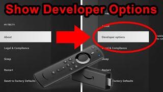 How to showrevealunhide Developer Options on Fire TV Stick 4K Max Cube Smart TV Firestick