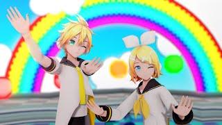 MMD Reverse Rainbow逆さまレインボー Feat. Kagamine Rin Len 4k 60Fps