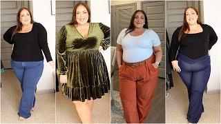 Plus Size Try-On Haul  Halara Christmas Outfit Ideas 2023  MissGreenEyes