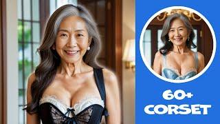 Beautiful Older Japanese Women Over 60 Wearing Corset
