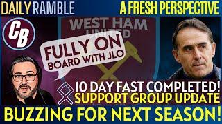 THIS IS EXCITING  CANNOT WAIT FOR NEXT SEASON  10 DAY FAST COMPLETED  SUPPORT GROUP UPDATE