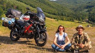 Motorcycle travel. Ukraine Carpathian mountains