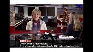 Top tips for making New Year resolutions from success coach Susie Pearl.on BBC WORLD news