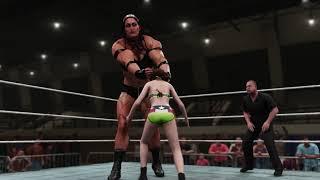 Sids 8+ foot tall amazons on steroids wrestling